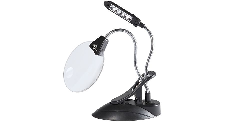 kompas leiderschap Meesterschap Tafelvergrootglas met LED verlichting een buigbare arm