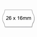 Prijstang etiketten 26x16mm voor model UNO AC5700 permanent