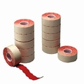 Prijsetiketten voor Herlitz prijstang 2-regels -12 rol Rood