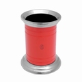 EL Casco M654 RO luxe pennenkoker Rood / Chroom